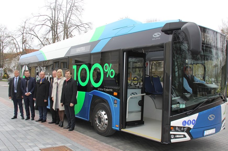 Druskininkiečiai ir kurorto svečiai turės galimybę išbandyti naująjį elektra varomą autobusą