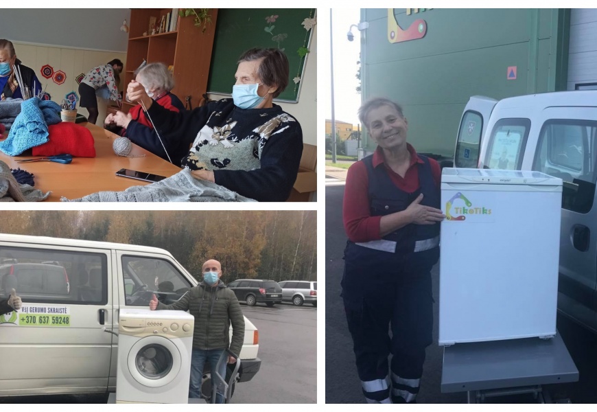 Seni daiktai vėl tarnauja: iš „TikoTiks“ centro – į labdaros organizacijas