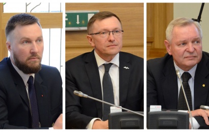 Į komisijas deleguoti E. Čečėta ir V. Jastremskas, Č. Daugėlos kandidatūra sukėlė abejonių