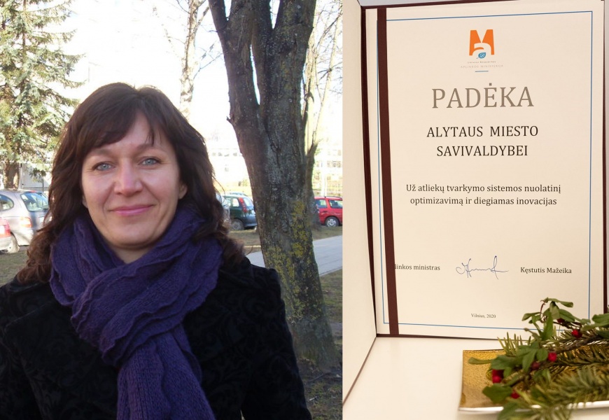 Atliekų tvarkymas Alytuje įvertintas ministerijos padėka