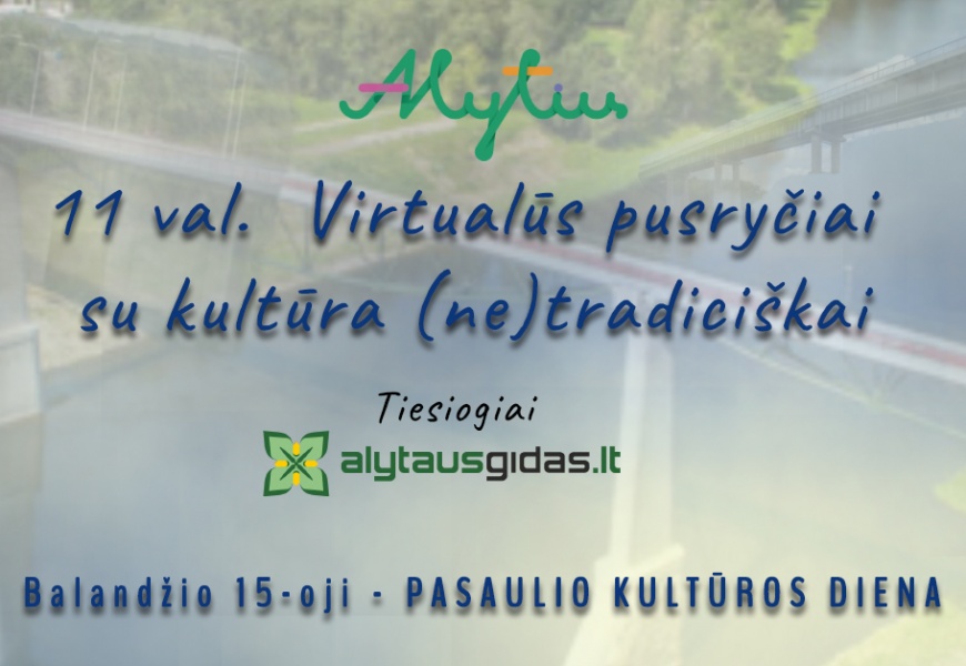 Kultūros dieną alytiškiai kviečiami į virtualius (ne)tradicinius pusryčius Kultūros dieną alytiškiai kviečiami į virtualius (ne)tradicinius pusryčius