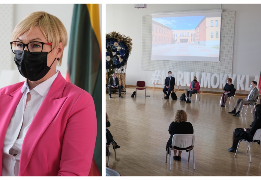 Alytuje apsilankiusi švietimo ministrė: „Situacija mieste ir rajone nuteikia optimistiškai“