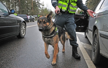 Policijos patikrinimai Alytaus mokyklose: šunys aptinka net menkiausius narkotikų likučius