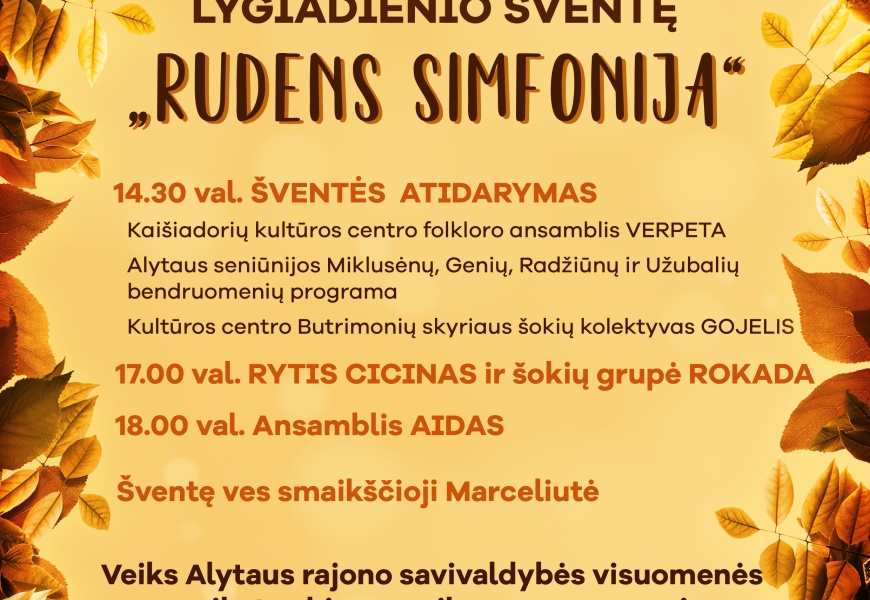 Miklusėnai kviečia į spalvingą šventę – „Rudens simfoniją“