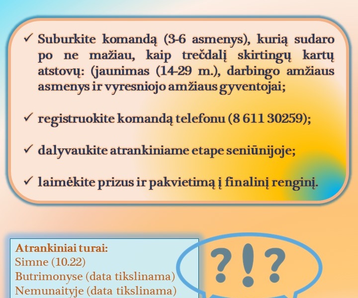 Alytaus rajone –„Kartų protmūšis“ Alytaus rajone –„Kartų protmūšis“