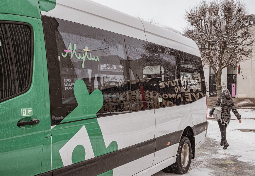 Nuo ketvirtadienio miesto maršrutuose Alytuje – du tik elektra varomi mikroautobusai Nuo ketvirtadienio miesto maršrutuose Alytuje – du tik elektra varomi mikroautobusai