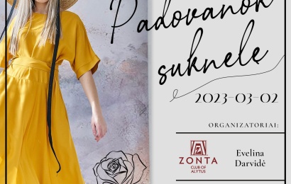 Alytaus miesto Zonta kviečia į labdaros renginį „Padovanok suknelę“