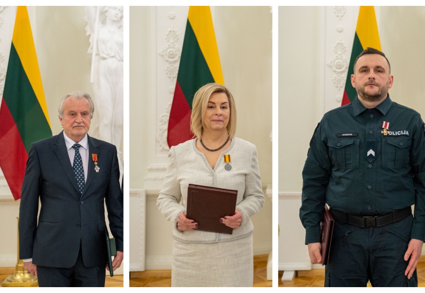 Valstybės apdovanojimai iš Prezidento rankų – trims dzūkams