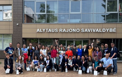 Alytaus rajone viešėjo Erasmus+ mokiniai