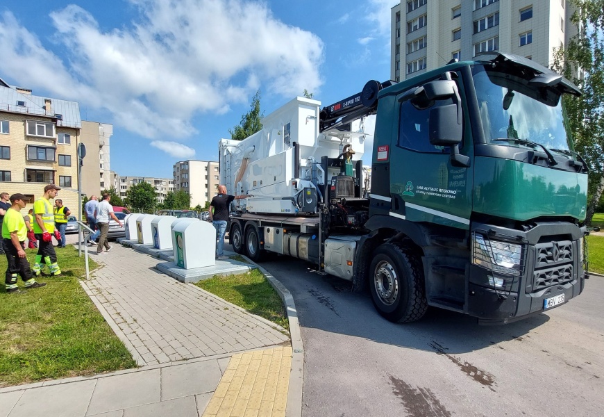 Moderniausias plovimo įrenginys Baltijos šalyse – jau Alytaus daugiabučių kiemuose