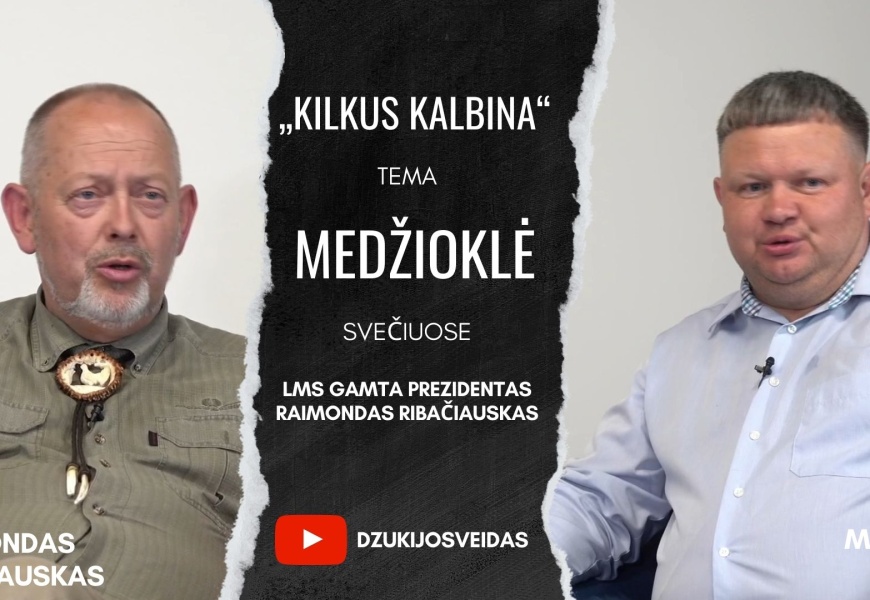 Pokalbis su Medžiotojų Sąjungos Gamta prezidentu Raimondu Ribačiausku.