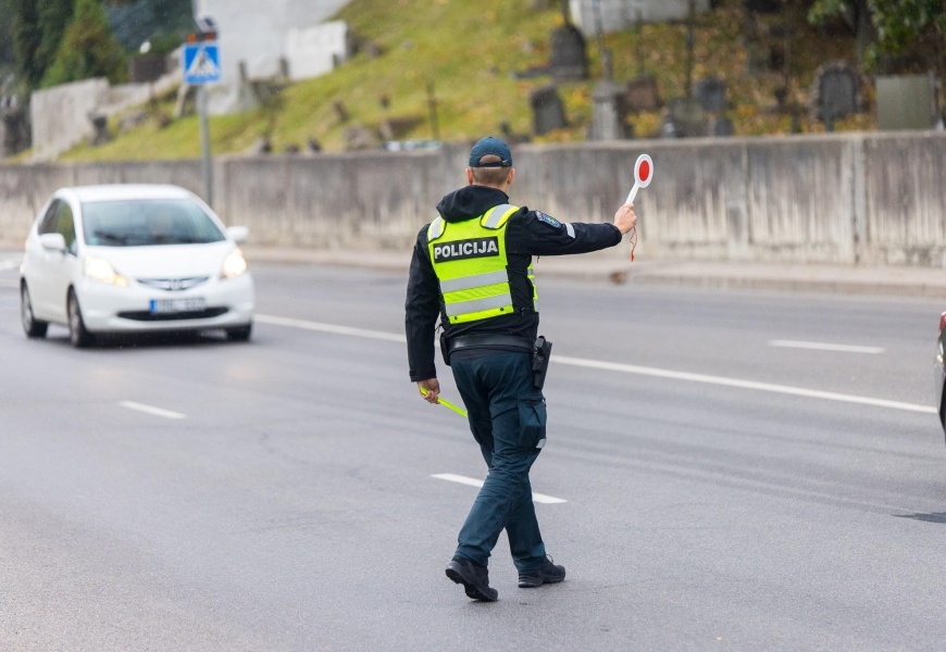 Policija paskelbė, kokie reidai keliuose laukia rugpjūtį