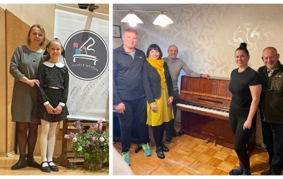 Jaunajai pianistei Lijai – bendraminčių dovana ir linkėjimai kurti muzikinį stebuklą