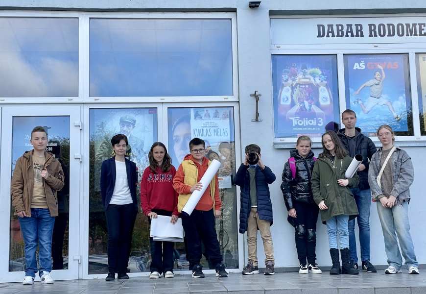 Jaunieji žurnalistai susipažino su „Dainavos“ kino teatro virtuve
