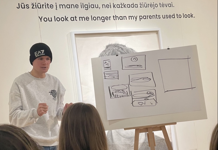 Susitikimas su dailininku Algirdu Gatavecku: kaip atsiranda piešinys?
