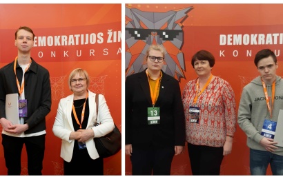 Demokratijos žinių konkurso finale – sėkmingas Alytaus gimnazistų pasirodymas