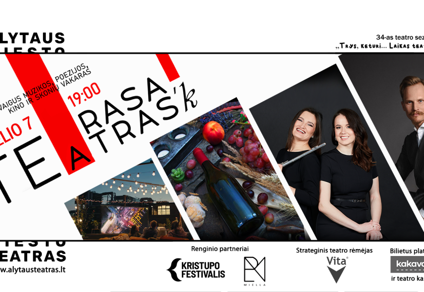 „Terasa teATRAS’ k“ kviečia į vakarus ant Alytaus teatro stogo „Terasa teATRAS’ k“ kviečia į vakarus ant Alytaus teatro stogo