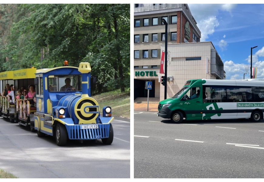 Į Alytaus miesto šventę – ir ypatingais autobusais, ir traukinuku