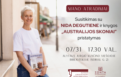 Nida Degutienė kviečia alytiškius į neatrastų skonių kelionę – pristatys knygą „Australijos skoniai“