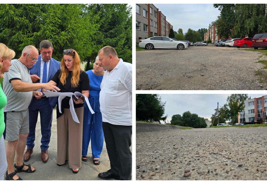 Keičiasi ir Daugai: gyventojams – naujos aikštelės automobiliams