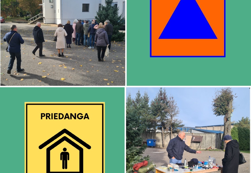 Suteikė informacijos, kaip pasiruošti ekstremaliosioms situacijoms