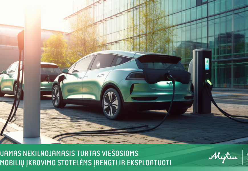 Alytaus miesto savivaldybė išnuomoja nekilnojamąjį turtą viešosioms elektromobilių įkrovimo stotelėms įrengti ir eksploatuoti