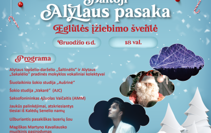 Jau šiandien, gruodžio 6-ąją, įžiebsime eglutę: kokia šventinė programa džiugins alytiškius?