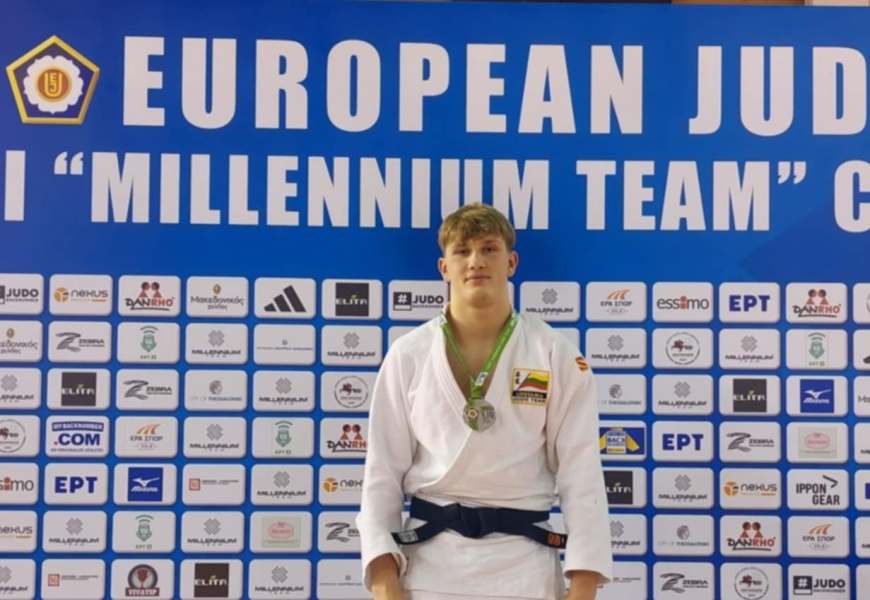 Alytiškis dziudistas Tajus Babaičenko šiuos metus tarptautinėje arenoje užbaigė sidabro medaliu