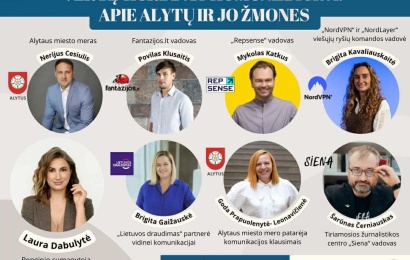 Alytiškiai Vilniuje bus kviečiami į išskirtinį renginį „Vertę kurianti komunikacija”: šių metų tema – Alytus ir jo žmonės