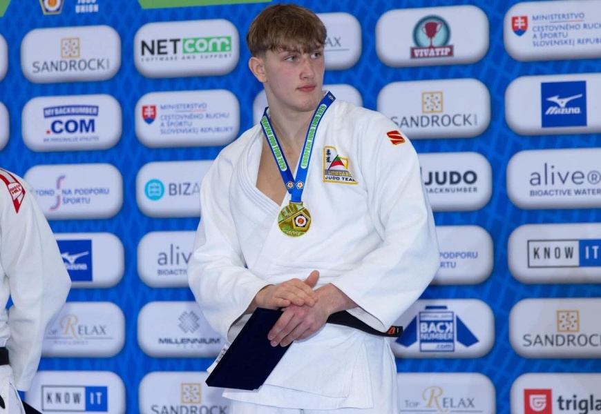 Slovakijoje – dar vienas alytiškio dziudisto Tajaus Babaičenko triumfas