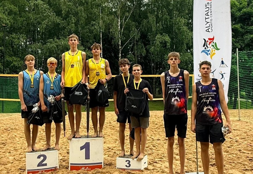 Sėkmingas Lietuvos moksleivių paplūdimio tinklinio čempionato I etapas Alytuje!