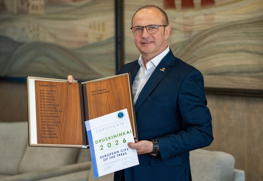 Druskininkai paskelbti 2026 metų Europos medžių miestu Druskininkai paskelbti 2026 metų Europos medžių miestu