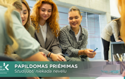 Studijuoti niekada nevėlu: papildomas priėmimas atveria naujas galimybes