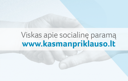 Informacija apie priklausančią paramą – vienoje vietoje