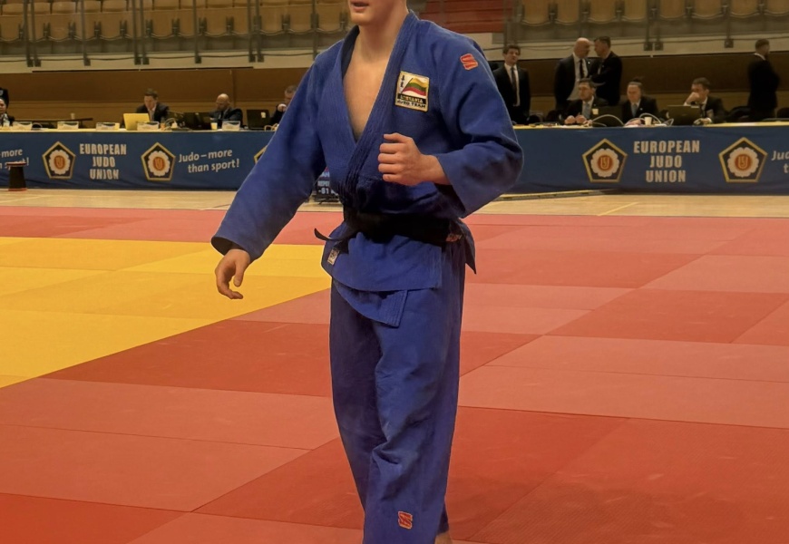 Tajus Babaičenko – tarp 16 stipriausių Europos jaunimo dziudo čempionate