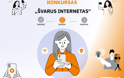 Moksleiviai kviečiami kurti vaizdo klipus apie saugų internetą – prizai sieks iki 500 eurų Moksleiviai kviečiami kurti vaizdo klipus apie saugų internetą – prizai sieks iki 500 eurų