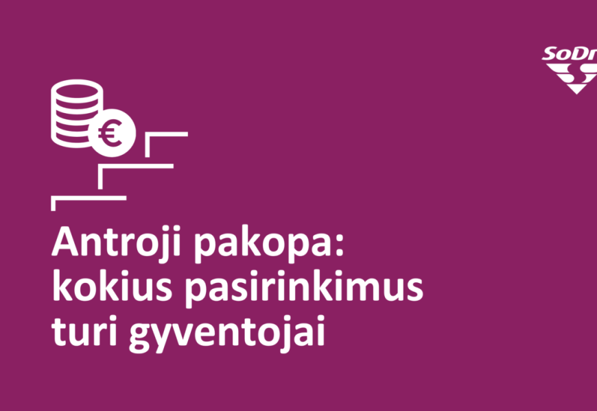Kaupimas antroje pakopoje: ką galima rinktis