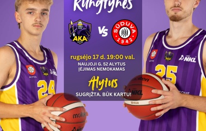 Jau šį ketvirtadienį – Alytaus „KRS” iššūkis Marijampolės „Sūduvai-Mantingai”