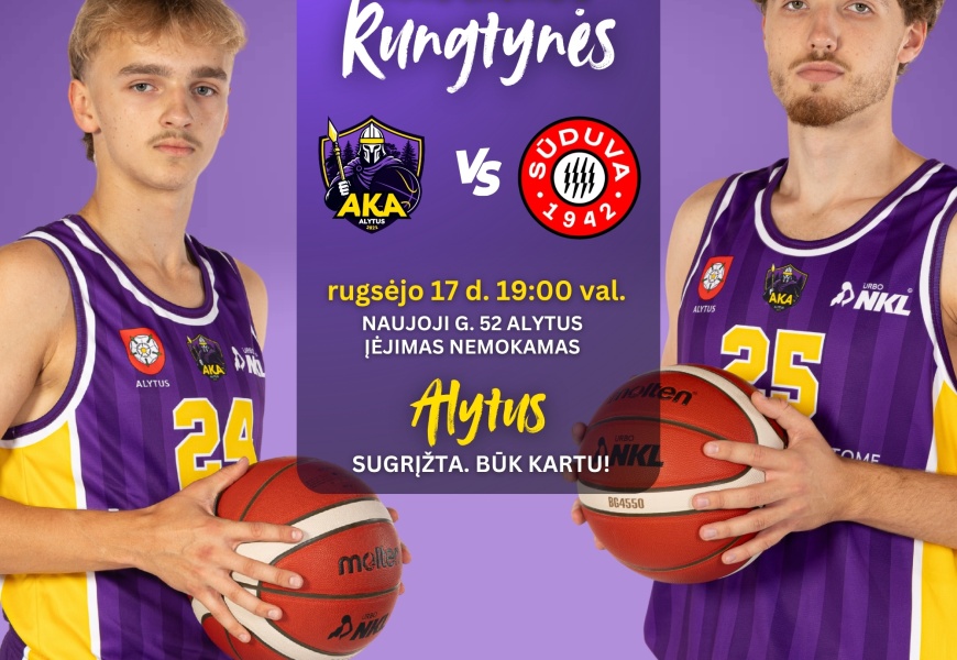 Jau šį ketvirtadienį – Alytaus „KRS” iššūkis Marijampolės „Sūduvai-Mantingai” Jau šį ketvirtadienį – Alytaus „KRS” iššūkis Marijampolės „Sūduvai-Mantingai”