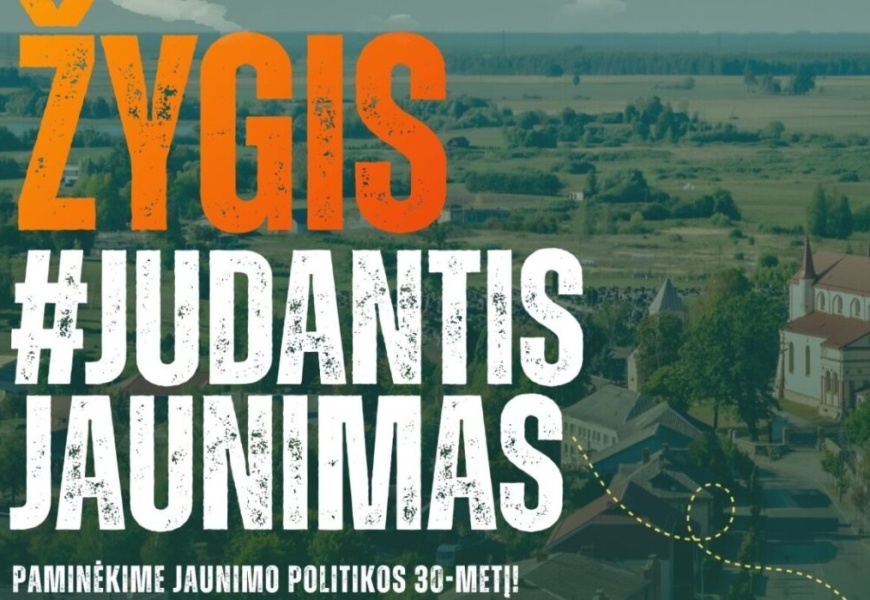 Jaunimo politikos 30-metį kviečiame paminėti žygyje #JudantisJaunimas Jaunimo politikos 30-metį kviečiame paminėti žygyje #JudantisJaunimas