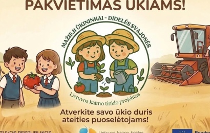 Lietuvos kaimo tinklas kviečia ūkininkus tapti svarbia dalimi edukacinio projekto „Mažieji ūkininkai“