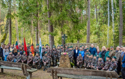 Pagerbtas prieš 75-erius metus žuvusių laisvės kovotojų atminimas