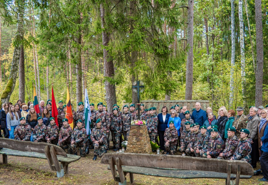 Pagerbtas prieš 75-erius metus žuvusių laisvės kovotojų atminimas