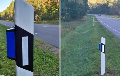 400 laukinių gyvūnų atbaidymo atšvaitų Lietuvos keliuose: bus vertinamas jų efektyvumas