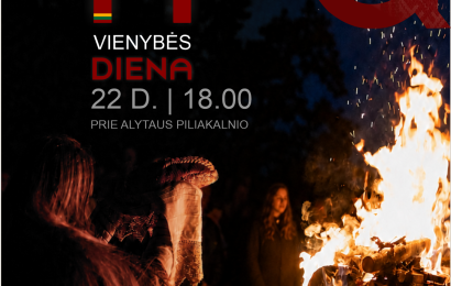 Baltų vienybės dienos minėjimo renginys prie Alytaus piliakalnio