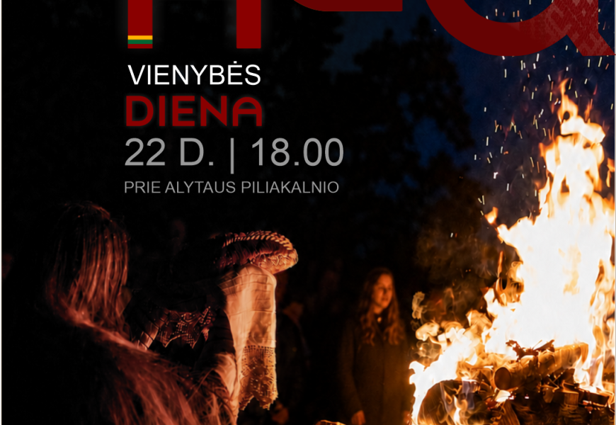 Baltų vienybės dienos minėjimo renginys prie Alytaus piliakalnio