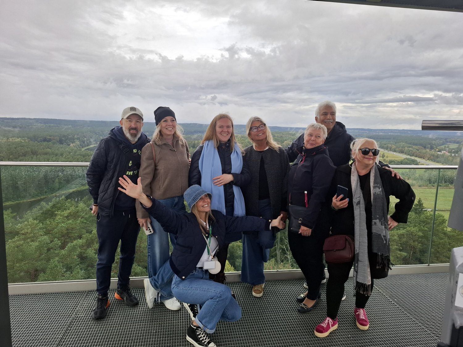 Turizmo profesionalų grupė Birštono apžvalgos bokšte