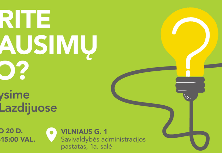 Turite klausimų ESO? Spalio 20d. Lazdijų krašto gyventojus ir verslą kviečiame į gyvas konsultacijas