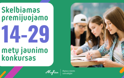 Skelbiamas premijuojamo 14–29 metų jaunimo konkursas