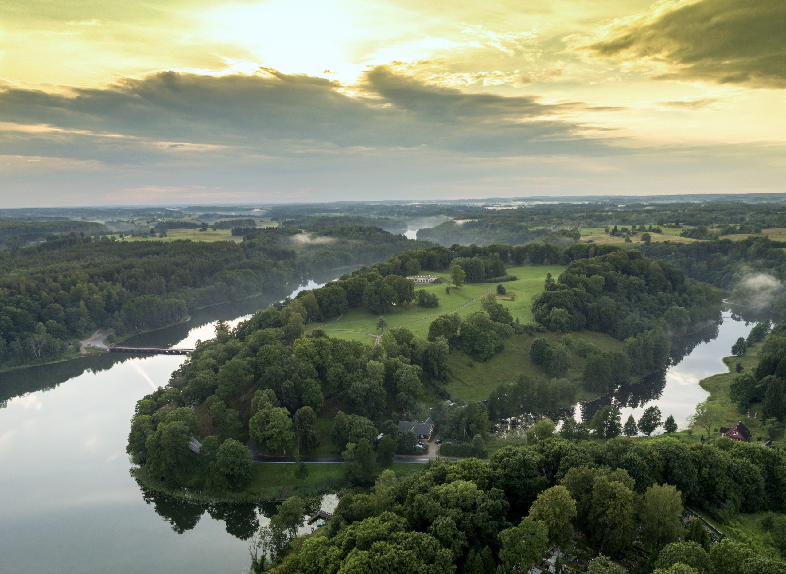 Lietuvos kraštovaizdžio panorama